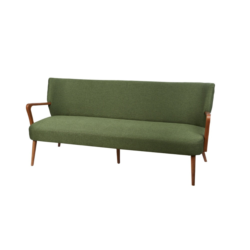 Academy Darcy 3 Seater Sofa Green Herringbone 180x78x81cm