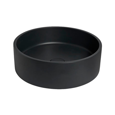 Eva Concrete Basin Circle 390mm Charcoal BEQCO1-C