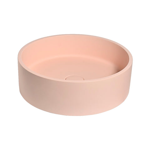 Eva Concrete Basin Circle 390mm Blush BEQCO1-B