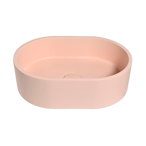 Eva Concrete Basin Mini Pod 400mm Blush BEQCO2-B