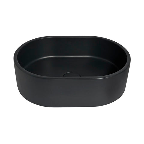 Eva Concrete Basin Mini Pod 400mm Charcoal BEQCO2-C