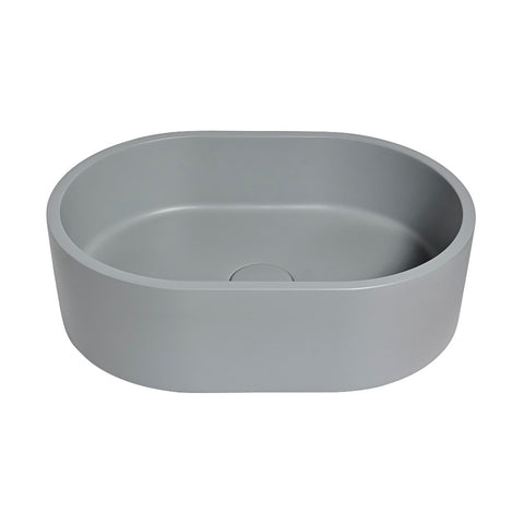 Eva Concrete Basin Mini Pod 400mm Light Grey BEQCO2-G