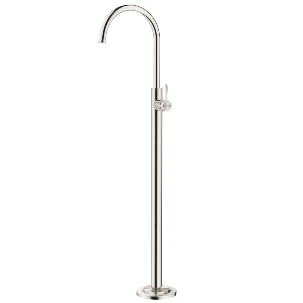 Bella Vista Mica Heritage Freestanding Bath Mixer Brushed Nickel BFM-4-BN