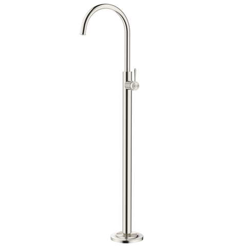 Bella Vista Mica Heritage Freestanding Bath Mixer Brushed Nickel BFM-4-BN
