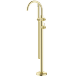 Bella Vista Mica Freestanding Bath Mixer with Hand Shower French Gold BFM-HS-5-FG