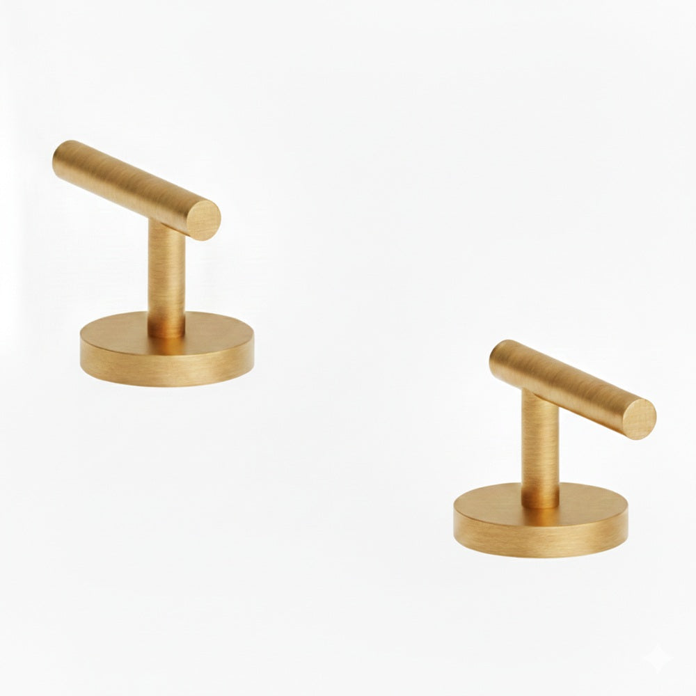 Nero Mecca Lever Hob Basin/Bath/Kitchen 1/4 Turn Handle Set Only Brushed Gold 25D013BG