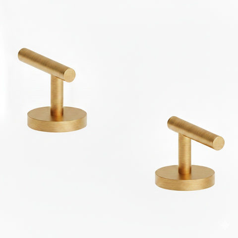 Nero Mecca Lever Hob Basin/Bath/Kitchen 1/4 Turn Handle Set Only Brushed Gold 25D013BG