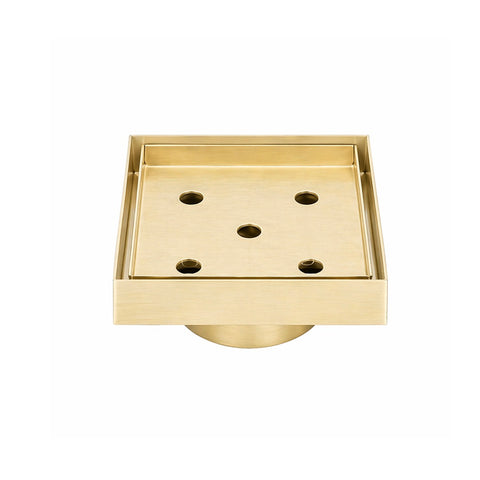 Amelie Bonn Smart Tile Insert Grate (Suit 80mm) Brushed Gold BDO-BKSF02-80-BG