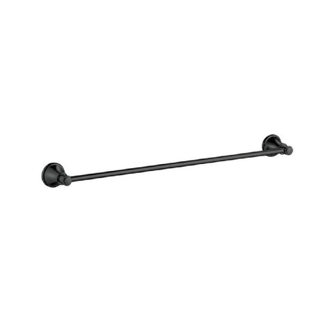 Ikon Clasico Single Towel Rail 600mm Matte Black 66501-600MB