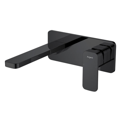 Argent Kubic Wall Mounted Basin/Bath Mixer Matte Black BM24691795