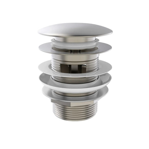 Otti Mushroom Bath Pull Out Popup Waste Overflow Brushed Nickel M40BN-OF