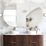 Otti Bondi Shaving Cabinet 1500x900mm Sable Walnut BOSV1590SW