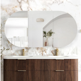 Otti Bondi Shaving Cabinet 1800x900mm Sable Walnut BOSV1890SW