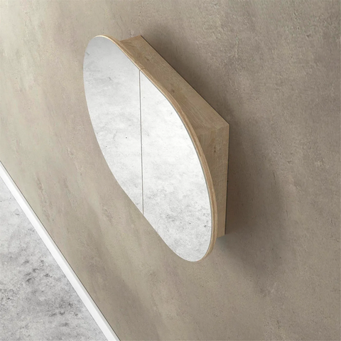 Otti Bondi Shaving Cabinet 900x600mm Sable Walnut BOSV9060SW