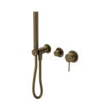 Nero Mecca Shower Mixer Set Diverter System Trim Kit Only Separate Plates Tumbled Antique Brass NR221912GTTA
