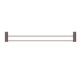 Nero Opal Double Towel Rail 800mm Brushed Bronze NR2530dBZ