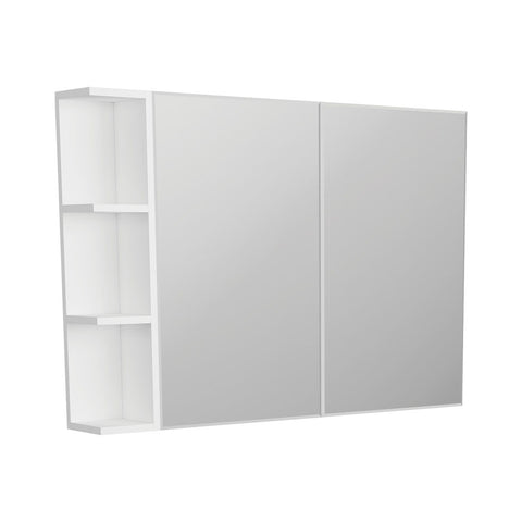 Fienza Bevel Edge Mirror Cabinet 900mm w/ 150mm Side Shelf BS105