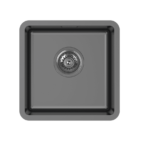 Abey BS1 Bar Sink Single Bowl 360x360mm Topmount/Undermount Black Pearl BS1B