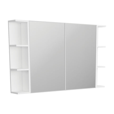 Fienza Bevel Edge Mirror Cabinet 900mm w/ 2 x 150mm Side Shelves BSS120