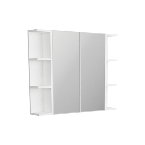 Fienza Bevel Edge Mirror Cabinet 600mm w/ 2 x 150mm Side Shelves BSS90