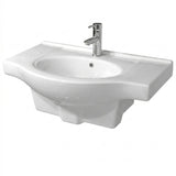 Fienza Antonio Vanity Bench Top 750mm (1 Taphole) Top Only White 75ETOP