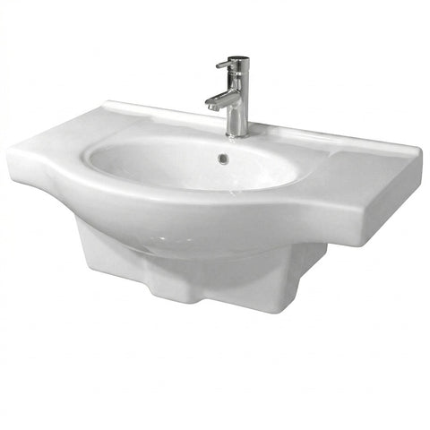 Fienza Antonio Vanity Bench Top 750mm (1 Taphole) Top Only White 75ETOP