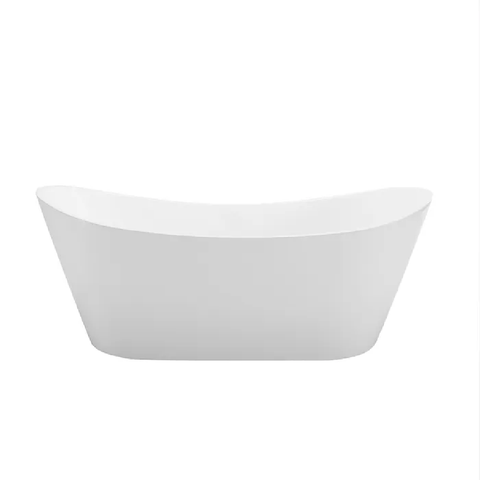 Otti Viva High Back Bathtub 1500x750mm no Overflow Gloss White IVBT-HB-1500-NF