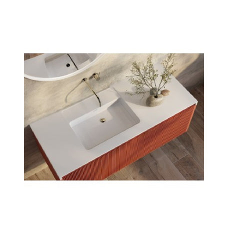 BelBagno Rimini Wall Hung Vanity 1190x495x450mm Potters Clay RIMINI-1200-PC