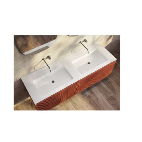 BelBagno Rimini Wall Hung Vanity 1500x495x450mm Potters Clay RIMINI-1500-PC