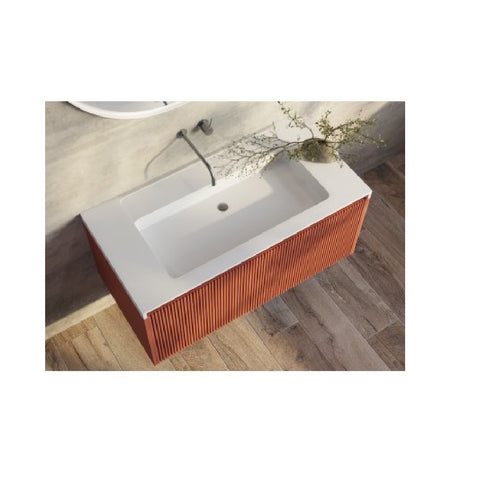 BelBagno Rimini Wall Hung Vanity 990x495x450mm Potters Clay RIMINI-1000-PC