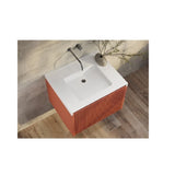 Belbagno Rimini Wall Hung Vanity 590x495x450mm Potters Clay RIMINI-600-PC