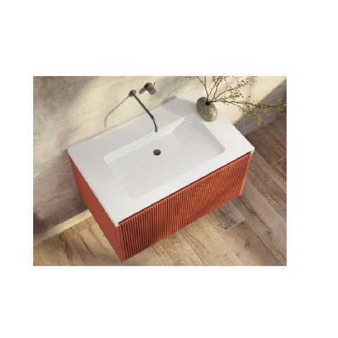 BelBagno Rimini Wall Hung Vanity 790x495x450mm Potters Clay RIMINI-800-PC