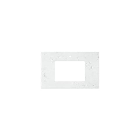 Fienza Bianco Marble 750mm Stone Top w/ Undermount Basin Hole (1 Taphole) Silica Free 504-114-SF