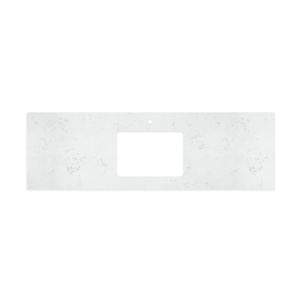 Fienza Bianco Marble 1500mm Stone Top w/ Undermount Basin Hole (1 Taphole) Silica Free 504-117-SF