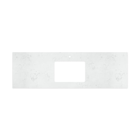 Fienza Bianco Marble 1500mm Stone Top w/ Undermount Basin Hole (1 Taphole) Silica Free 504-117-SF