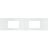 Fienza Undermount Vanity Bench Top 1800mm (No Taphole) Double Bowl Silica Free Bianco Marble 504-147-SF