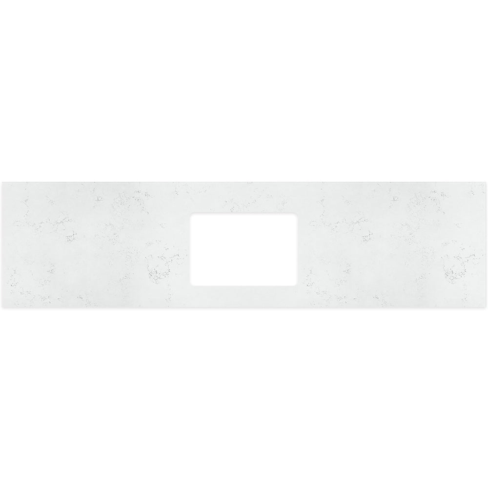Fienza Undermount Vanity Bench Top 1800mm (No Taphole) Single Bowl Silica Free Bianco Marble 504-148-SF