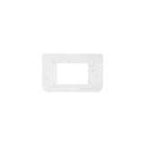 Fienza Curved Undermount Vanity Bench Top 755x465x20mm (No Taphole) Silica Free Bianco Marble 504-156-SF