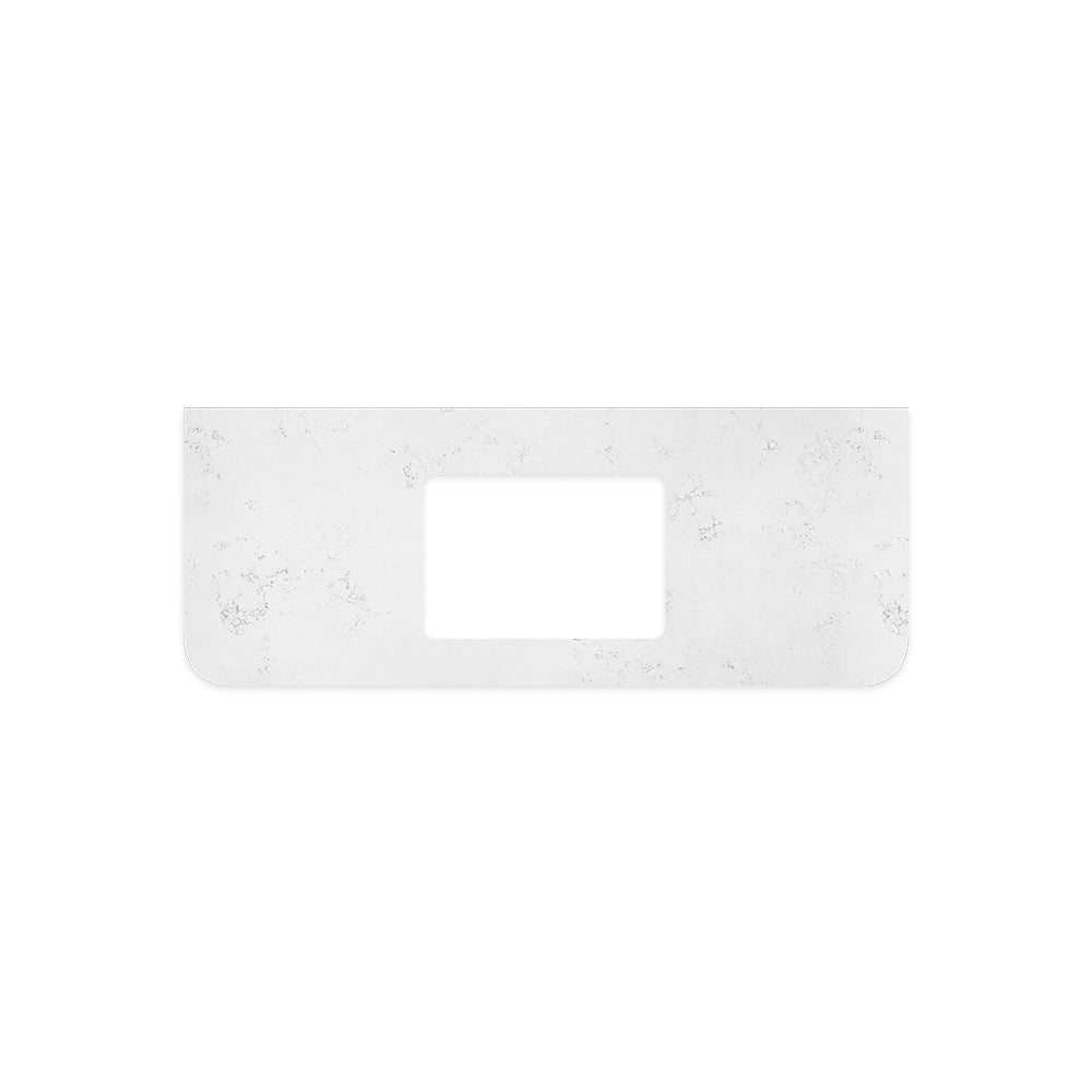 Fienza Curved Undermount Vanity Bench Top 1205x465x20mm (No Taphole) Silica Free Bianco Marble 504-158-SF