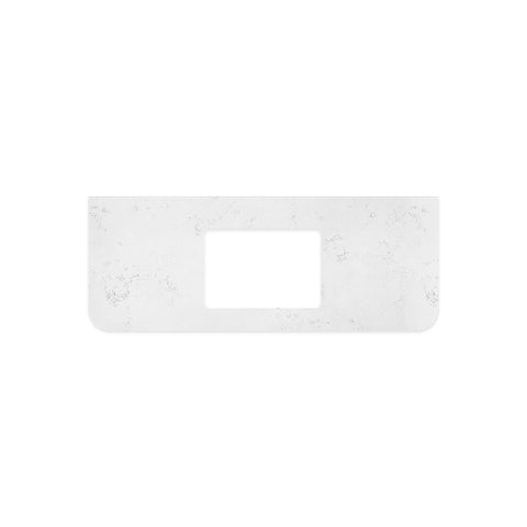 Fienza Curved Undermount Vanity Bench Top 1205x465x20mm (No Taphole) Silica Free Bianco Marble 504-158-SF