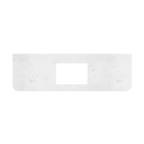 Fienza Curved Undermount Vanity Bench Top 1500mm (No Taphole) Double Bowl Silica Free Bianco Marble 504-159-SF