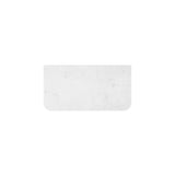 Fienza Bianco Marble Curved 900mm Stone Top (No Taphole) Silica Free 504-162-SF