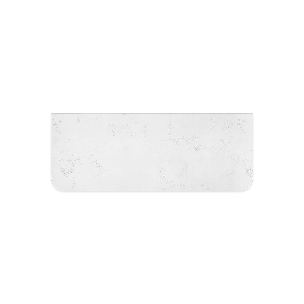 Fienza Bianco Marble Curved 1200mm Stone Top (No Taphole) Silica Free 504-163-SF