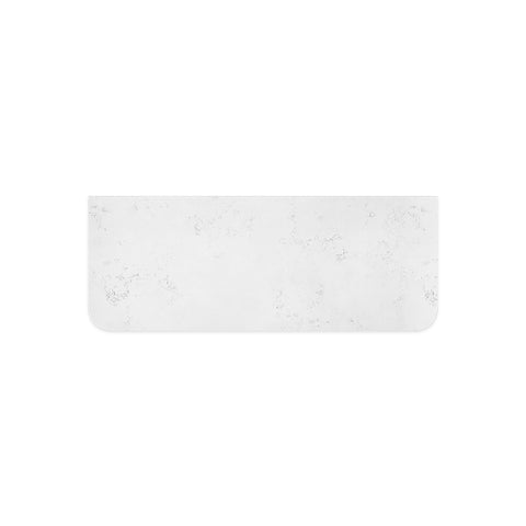 Fienza Bianco Marble Curved 1200mm Stone Top (No Taphole) Silica Free 504-163-SF