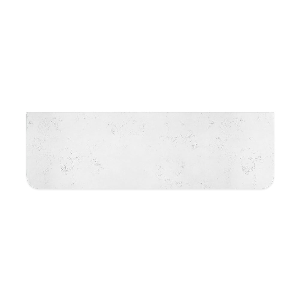 Fienza Bianco Marble Curved 1500mm Stone Top (No Taphole) Silica Free 504-164-SF
