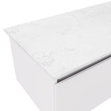 Fienza Bianco Marble 1500mm Stone Top (No Taphole) Silica Free 504-105-SF