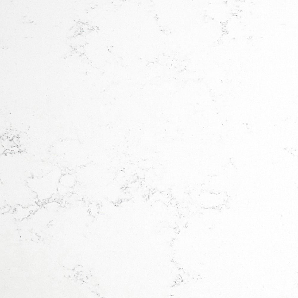 Fienza Pill Shaped Stone Top 1500mm (No Taphole) Silica Free Bianco Marble 504-168-SF