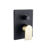 Vito Bertoni Eeva Shower/Bath Divertor Matte Black & Brass 31368