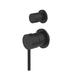 Amelie Royale Pin Shower Mixer Diverter Separate Back Plate (Trim Kit Only) Matte Black BDO250811ETMB