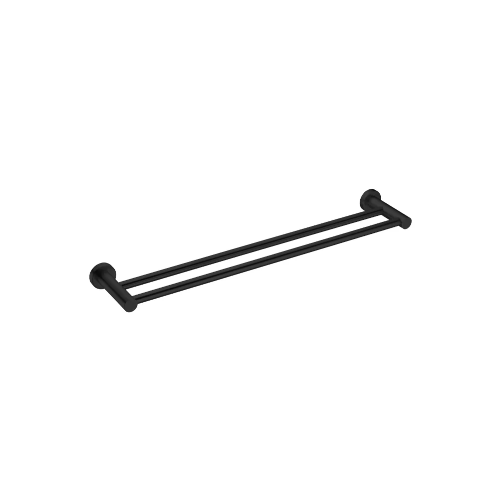 Amelie Royale Double Towel Rail 600mm Matte Black BDO1924DMB